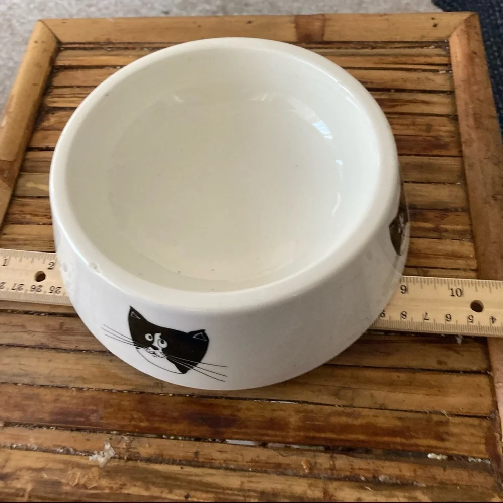 Italian Ceramic Cat Bowl